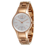  Shop Authentic Calvin Klein Simplicity White Dial Rose Gold Steel Strap Watch for Women - K4323520 - Luxxuri