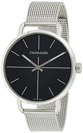  Shop Authentic Calvin Klein Even Black Dial Silver Mesh Bracelet Watch for Women - K7B23121 - Luxxuri