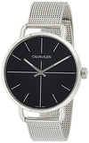  Shop Authentic Calvin Klein Even Black Dial Silver Mesh Bracelet Watch for Women - K7B23121 - Luxxuri