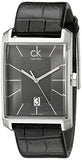  Shop Authentic Calvin Klein Window Black Dial Black Leather Strap Watch for Men - K2M21107 - Luxxuri