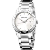  Shop Authentic Calvin Klein Steady Silver Dial Silver Steel Strap Watch for Women - K7Q21146 - Luxxuri