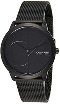  Shop Authentic Calvin Klein Minimal Black Dial Black Mesh Bracelet Watch for Men - K3M514B1 - Luxxuri