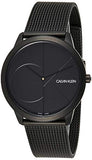  Shop Authentic Calvin Klein Minimal Black Dial Black Mesh Bracelet Watch for Men - K3M514B1 - Luxxuri