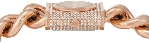  Shop Authentic Michael Kors Chain Lock Three-Hand Rose Gold Dial Rose Gold Steel Strap Watch for Women - MK4827 - Luxxuri