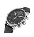  Shop Authentic Calvin Klein City Chronograph Black Dial Black Leather Strap Watch for Men - K2G271C3 - Luxxuri