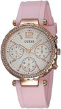  Shop Authentic Guess Solstice Diamonds White Dial Pink Rubber Strap Watch For Women - GW0113L4 - Luxxuri