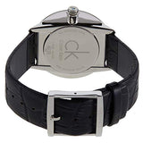  Shop Authentic Calvin Klein Accent Black Dial Black Leather Strap Watch for Men - K2Y2X1CU - Luxxuri