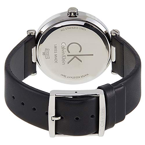  Shop Authentic Calvin Klein Sight Black Dial Black Leather Strap Watch for Men - K1S21102 - Luxxuri