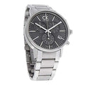  Shop Authentic Calvin Klein Post Minimal Chronograph Black Dial Silver Steel Strap Watch for Men - K7627161 - Luxxuri