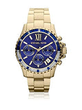  Shop Authentic Michael Kors Everest Chronograph Blue Dial Gold Steel Strap Watch for Women - MK5754 - Luxxuri