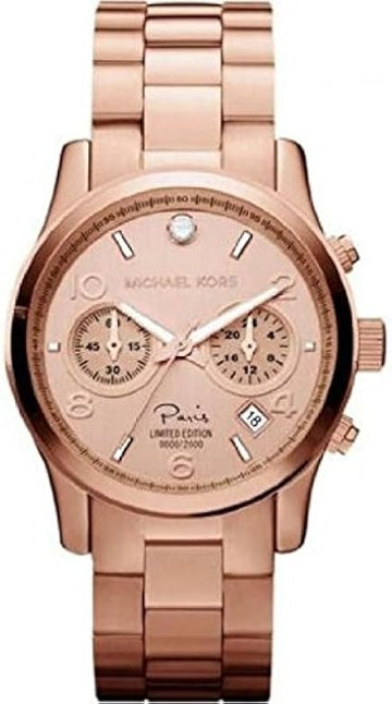  Shop Authentic Michael Kors Paris Limited Edition Rose Gold Dial Steel Strap Watch for Women - MK5716 - Luxxuri