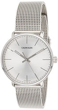  Shop Authentic Calvin Klein White Dial Silver Mesh Bracelet Watch for Women - K8M21126 - Luxxuri