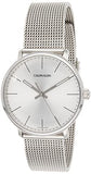  Shop Authentic Calvin Klein White Dial Silver Mesh Bracelet Watch for Women - K8M21126 - Luxxuri