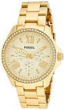  Shop Authentic Fossil Cecile Chronograph Gold Dial Gold Steel Strap Watch for Women - AM4482 - Luxxuri