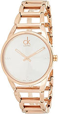  Shop Authentic Calvin Klein Stately White Dial Gold Steel Strap Watch for Women - K3G2362W - Luxxuri