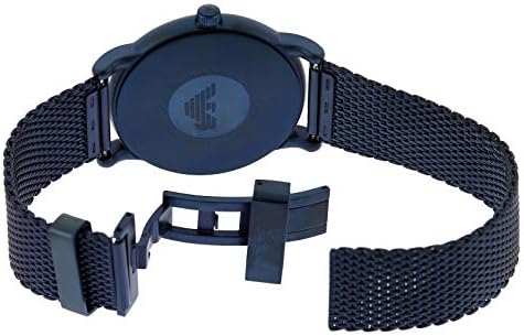  Shop Authentic Emporio Armani Luigi Quartz White Dial Blue Mesh Bracelet Watch For Men - AR11025 - Luxxuri