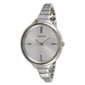  Shop Authentic Calvin Klein Lively Silver Dial Silver Steel Strap Watch for Women - K4U23126 - Luxxuri