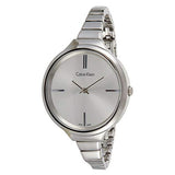  Shop Authentic Calvin Klein Lively Silver Dial Silver Steel Strap Watch for Women - K4U23126 - Luxxuri