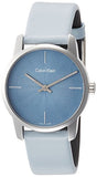 Shop Authentic Calvin Klein City Blue Dial Blue Leather Strap Watch for Women - K2G231VN - Luxxuri
