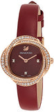  Shop Authentic Swarovski Crystal Flower Red Dial Red Leather Strap Watch for Women - 5552780 - Luxxuri
