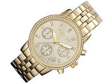  Shop Authentic Michael Kors Runway Chronograph Gold Dial Gold Steel Strap Watch For Women - MK5698 - Luxxuri