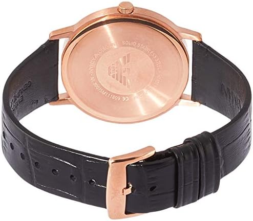  Shop Authentic Emporio Armani Kappa Quartz White Dial Black Leather Strap Watch For Men - AR80015 - Luxxuri