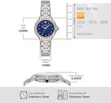  Shop Authentic Emporio Armani Mia Three Hand Crystals Blue Dial Silver Steel Strap Watch For Women - AR11630 - Luxxuri