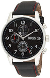  Shop Authentic Hugo Boss Navigator Black Dial Black Leather Strap Watch for Men - 1513535 - Luxxuri