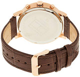  Shop Authentic Tommy Hilfiger Evan White Dial Brown Leather Strap Watch for Men - 1710394 - Luxxuri