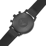  Shop Authentic Emporio Armani Luigi Analog Blue Dial Black Leather Strap Watch For Men - AR11351 - Luxxuri
