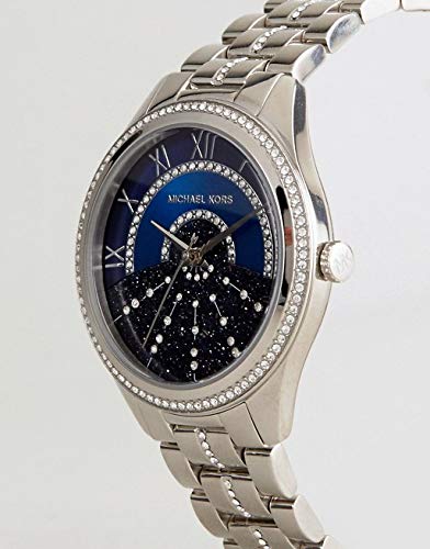  Shop Authentic Michael Kors Lauryn Blue Dial Silver Steel Strap Watch for Women - MK3720 - Luxxuri