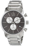  Shop Authentic Calvin Klein City Chronograph Black Dial Silver Steel Strap Watch for Men - K2G2714X - Luxxuri