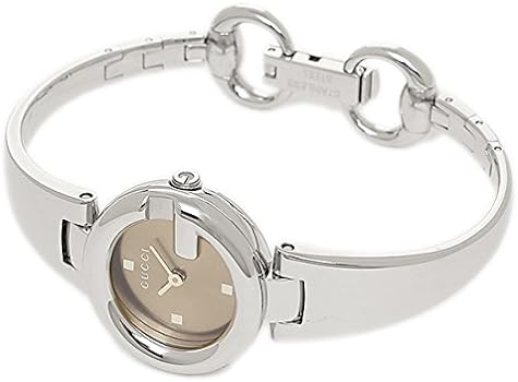  Shop Authentic Gucci Guccissima Quartz Diamonds Brown Dial Silver Steel Strap Watch For Women - YA134503 - Luxxuri