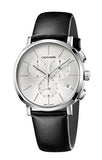  Shop Authentic Calvin Klein Posh Silver Dial Black Leather Strap Watch for Men - K8Q371C6 - Luxxuri