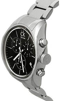  Shop Authentic Calvin Klein Masculine Chronograph Black Dial Silver Steel Strap Watch for Men - K2H27104 - Luxxuri
