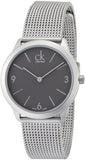  Shop Authentic Calvin Klein Minimal Grey Dial Silver Mesh Bracelet Watch for Men - K3M52154 - Luxxuri