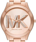  Shop Authentic Michael Kors Slim Runway Analog Rose Gold Dial Rose Gold Steel Strap Watch For Women - MK4733 - Luxxuri