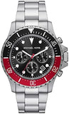  Shop Authentic Michael Kors Everest Chronograph Black Dial Silver Steel Strap Watch For Men - MK8977 - Luxxuri