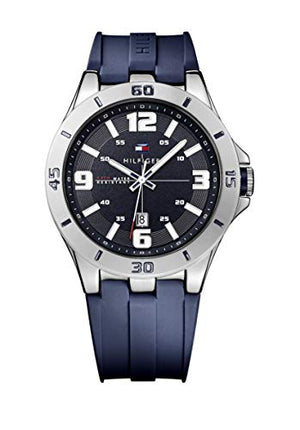  Shop Authentic Tommy Hilfiger Drew Black Dial Black Rubber Strap Watch for Men - 1791062 - Luxxuri