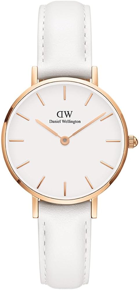  Shop Authentic Daniel Wellington Petite White Dial White Leather Strap Watch For Women - DW00100249 - Luxxuri