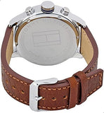  Shop Authentic Tommy Hilfiger Jackson Multi-Function Silver Dial Brown Leather Strap Watch for Men - 1791239 - Luxxuri