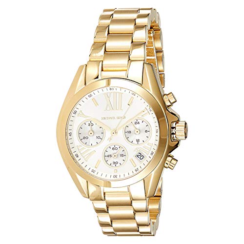  Shop Authentic Michael Kors Lexington Quartz Gold Dial Gold Steel Strap Watch For Women - MK6267 - Luxxuri