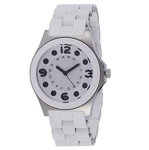  Shop Authentic Marc Jacobs Perry White Dial White Silicone Strap Watch for Women - MBM2533 - Luxxuri