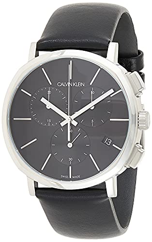  Shop Authentic Calvin Klein Posh Black Dial Black Leather Strap Watch for Men - K8Q371C1 - Luxxuri