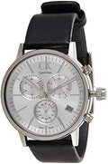  Shop Authentic Calvin Klein Post Minimal White Dial Black Leather Strap Watch for Men - K7627120 - Luxxuri
