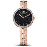  Shop Authentic Swarovski Cosmopolitan Black Dial Rose Gold Steel Strap Watch for Women - 5517797 - Luxxuri