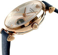  Shop Authentic Emporio Armani Gianni T-Bar Analog Silver Dial Blue Leather Strap Watch For Women - AR60020 - Luxxuri