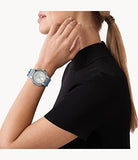 Shop Authentic Michael Kors Sidney Multifunction Crystals Silver Dial Blue Rubber Strap Watch for Women - MK7220 - Luxxuri