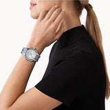  Shop Authentic Michael Kors Sidney Chambray Multifunction Blue Dial Blue Silicone Strap Watch For Women - MK7220 - Luxxuri