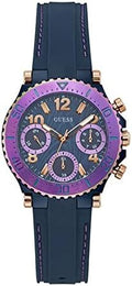  Shop Authentic Guess Cosmic Multifunction Blue Dial Blue Silicone Strap Watch For Women - GW0466L2 - Luxxuri